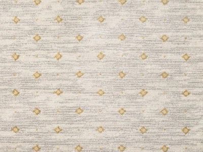 Gray and Yellow Patterned Carpet Remnant - 9' x 7'9"
