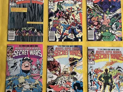 Mixed Lot of Marvel Secret Wars - (4/5/6/7/11/12) - Marvel - 1984 Minty - NM