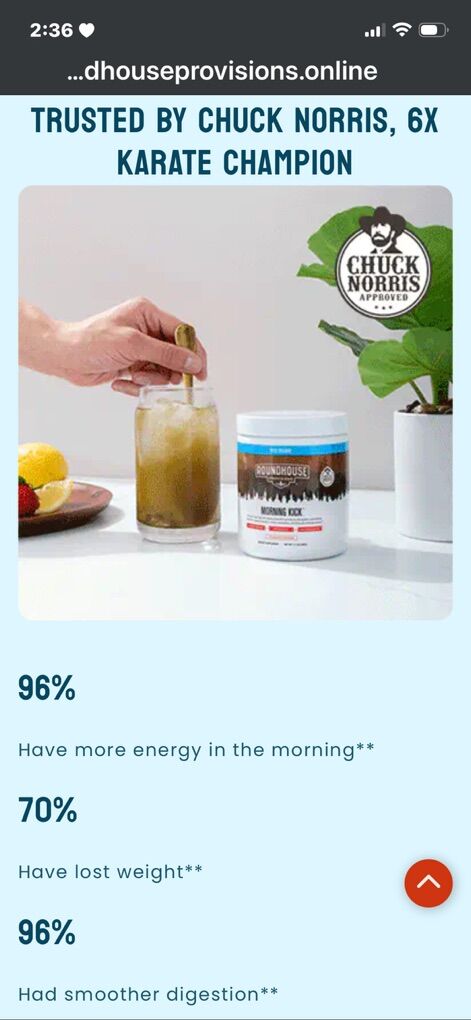 Roundhouse Morning Kick Supplement