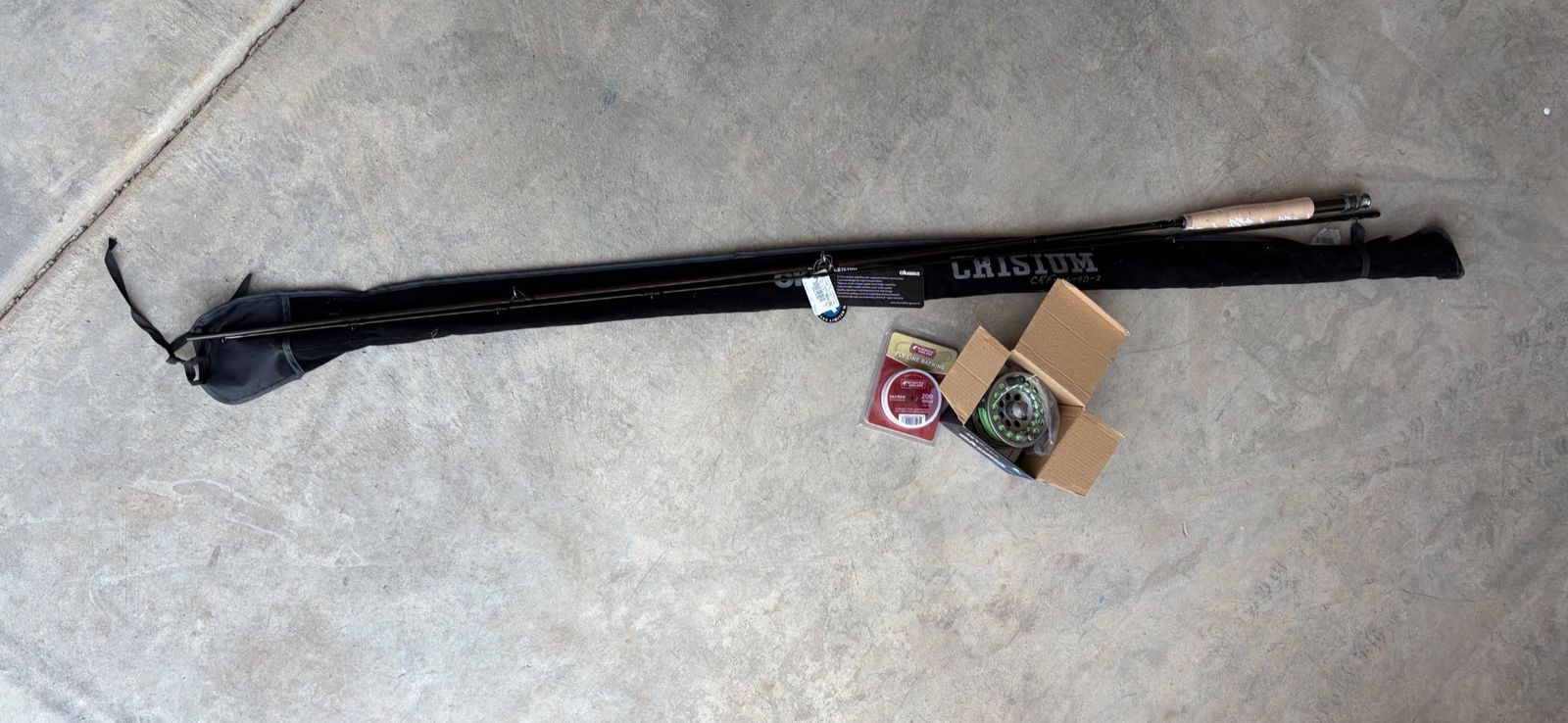 9 foot 6 wt Okuma Fly rod and reel