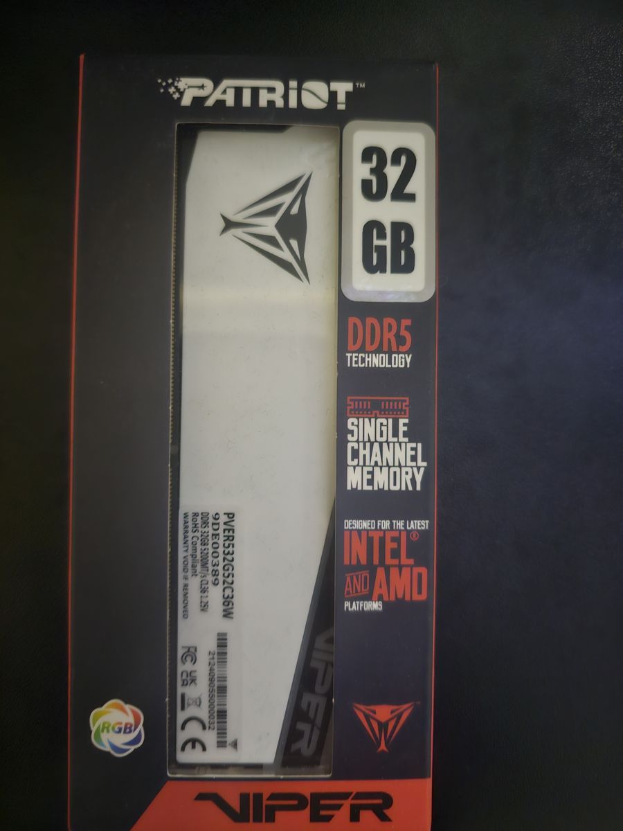 DDR5 RAM Single stick.  32GB