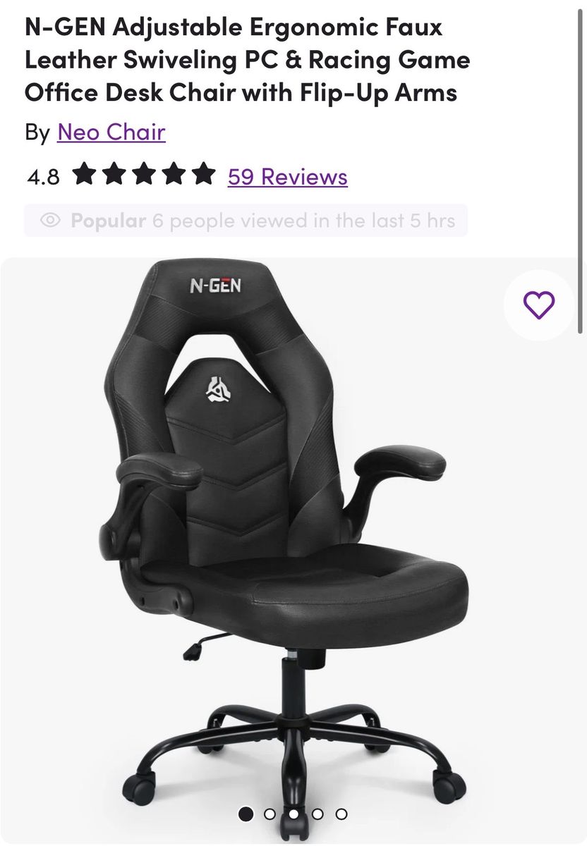 NGEN Apex black gaming/office chair
