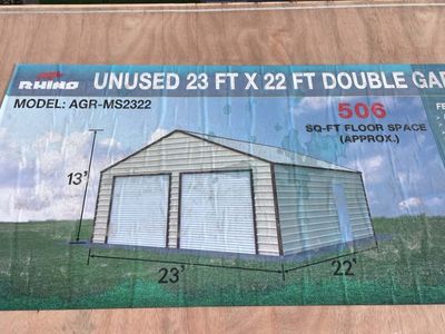 23' x 22' x 13' Metal Garage Kit