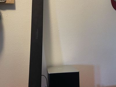 Vizio sound bar and subwoofer