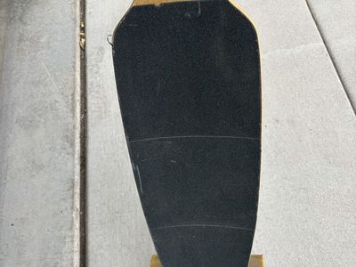 Drop-Through Longboard Skateboard with Purple Caliber Trucks