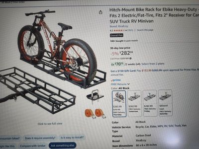 Heavy duty bike/cargo hitch rack