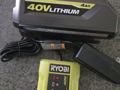 Ryobi 40v 4a battery with charger