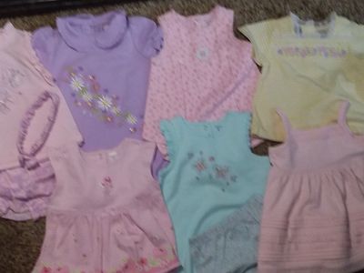 7 SUMMER OUTFITS FOR 6-9 MOS.