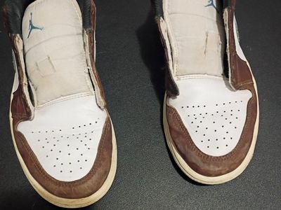 Air Jordan 1 Low Brown/White Mens Size 7
