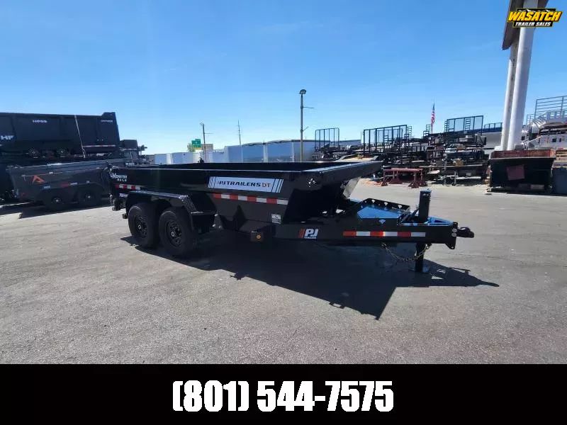 2026 PJ Trailers 7X14 DT1 Telescopic 14K Dump Trai