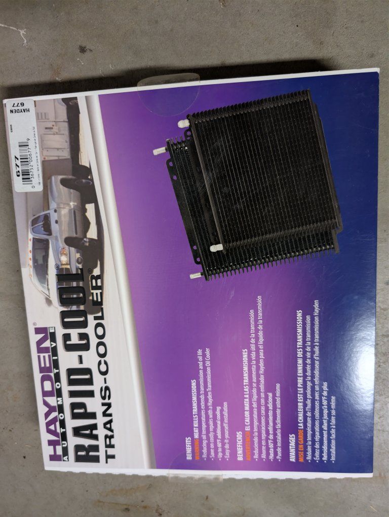 Hayden 677 Rapid-Cool Transmission Cooler with Derale Performance Thermostat Kit 25791