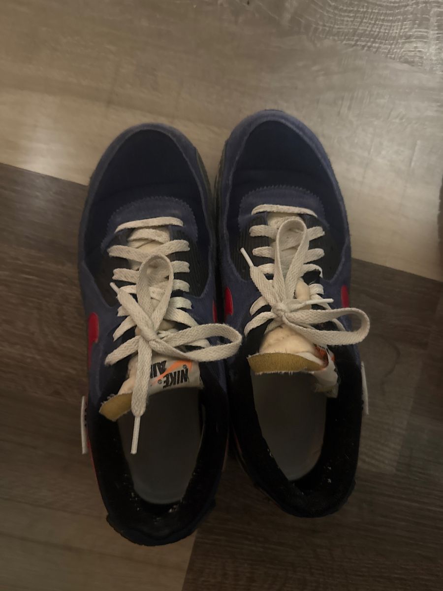 Nike Air Max 90 Custom (Navy/Red) – Size 10.5