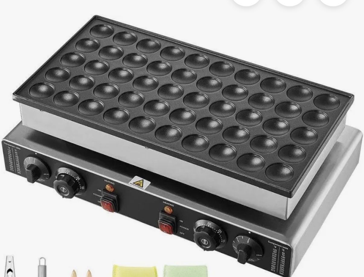 Commercial Electric 50-Piece Mini Pancake / Takoyaki Maker Machinee maker