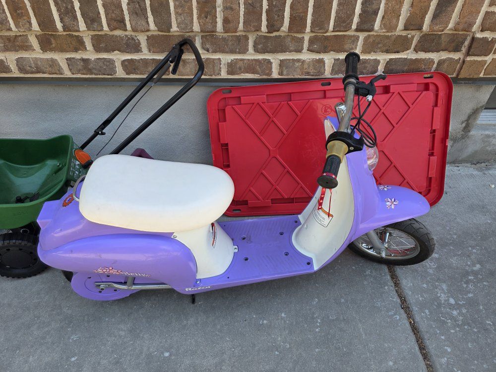 Razor Pocket Mod Mini Euro Electric Scooter Purple W/ Charger