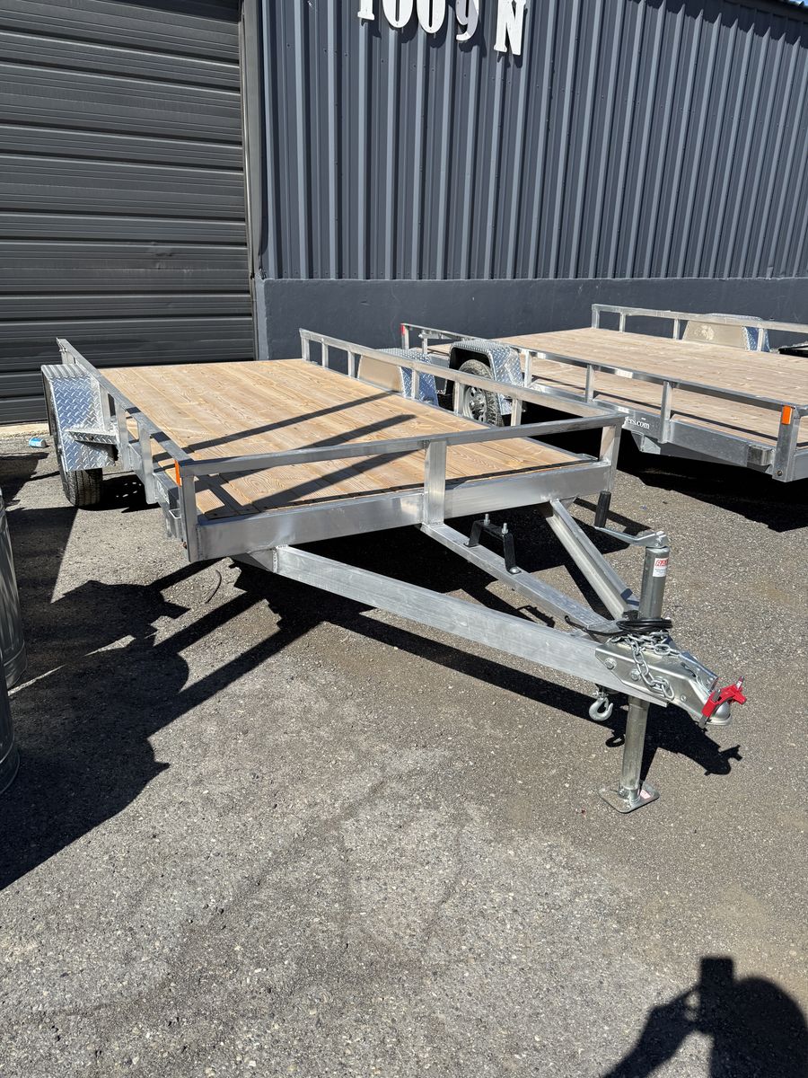 6x12 Aluminum Side By Side Trailer - Single 3.5k Axle, Removable Ramp, Free Spare & Delivery