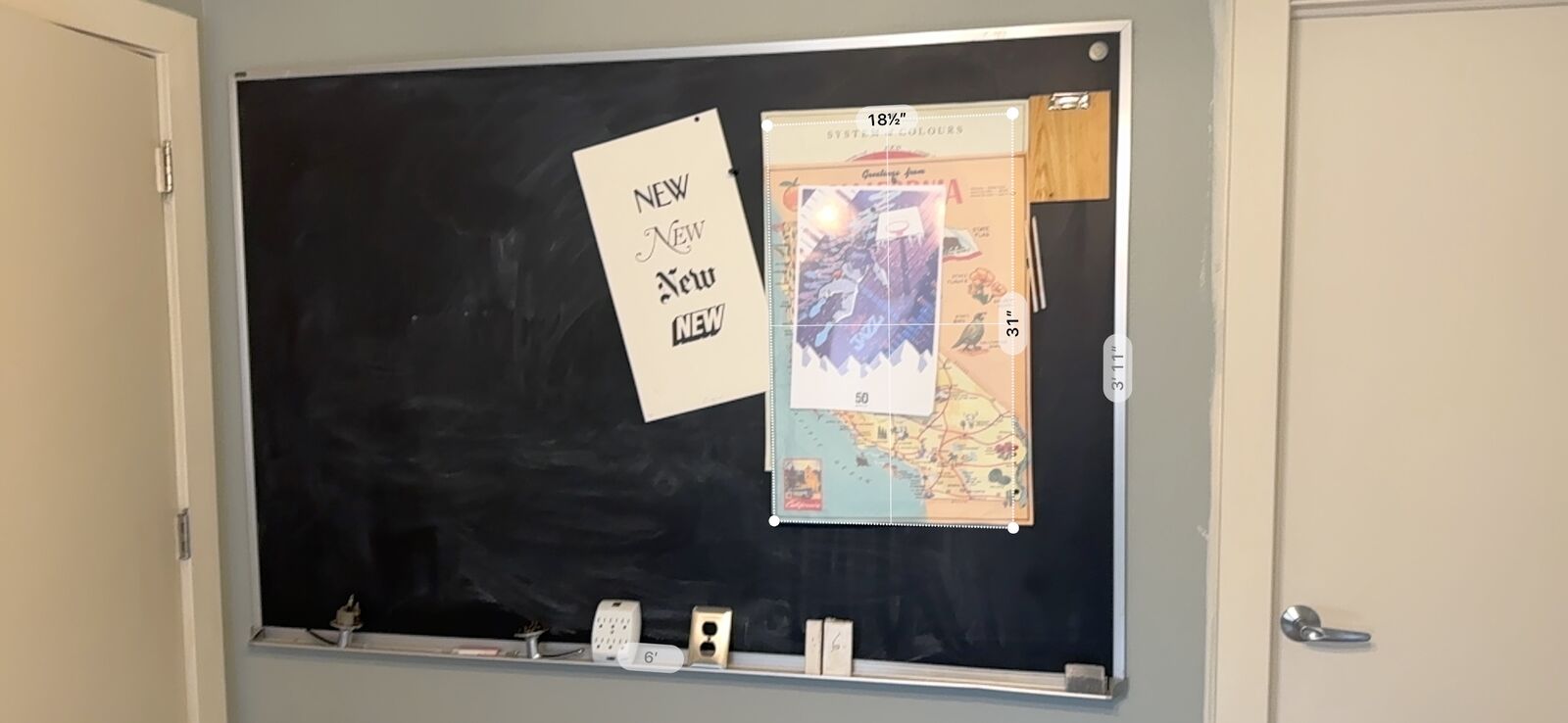 6' x 4' Wall Chalkboard