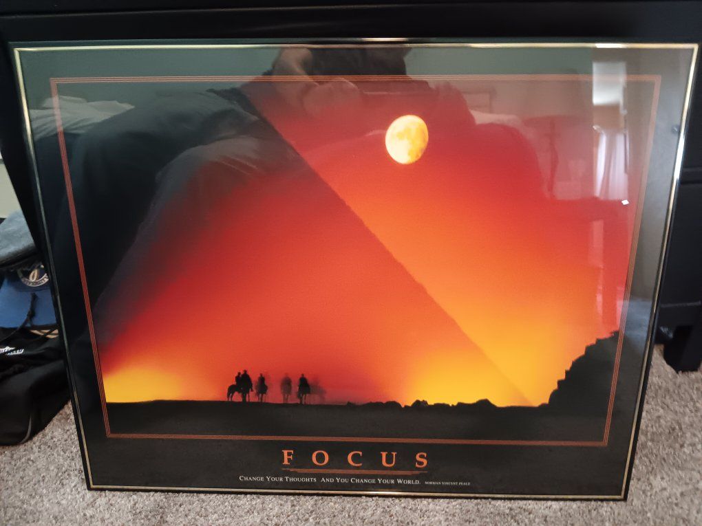 Focus motivational poster
