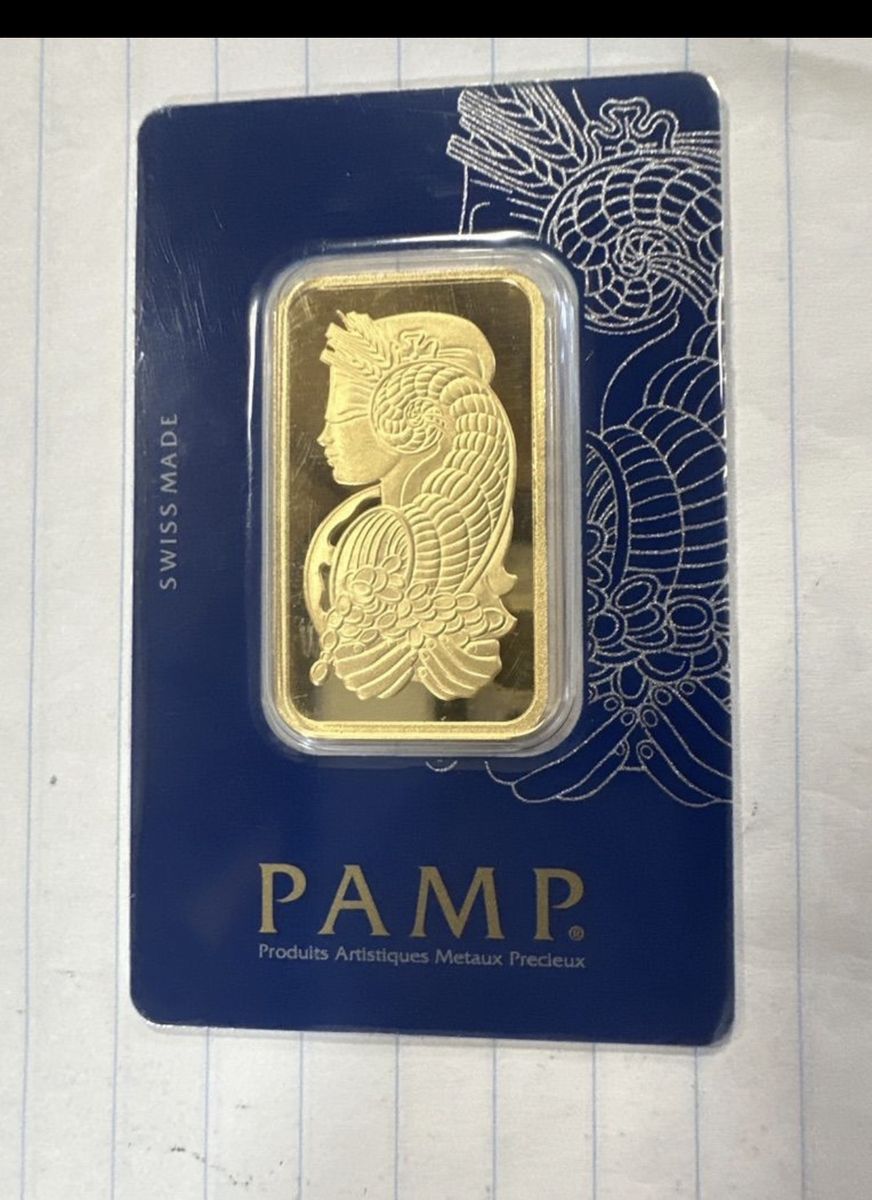 1 Oz 999.9 Gold Bar Pamp