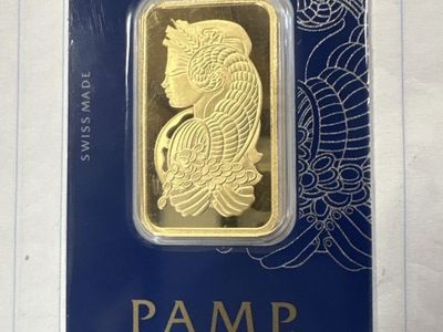 1 Oz 999.9 Gold Bar Pamp