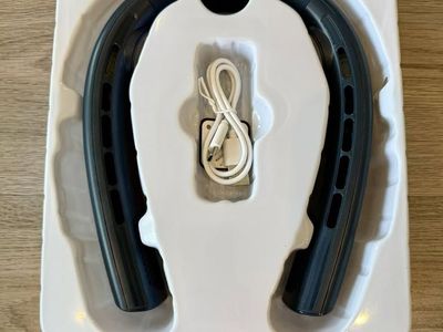Neck Fan - Dark Navy Blue, New In Package, Tested Working
