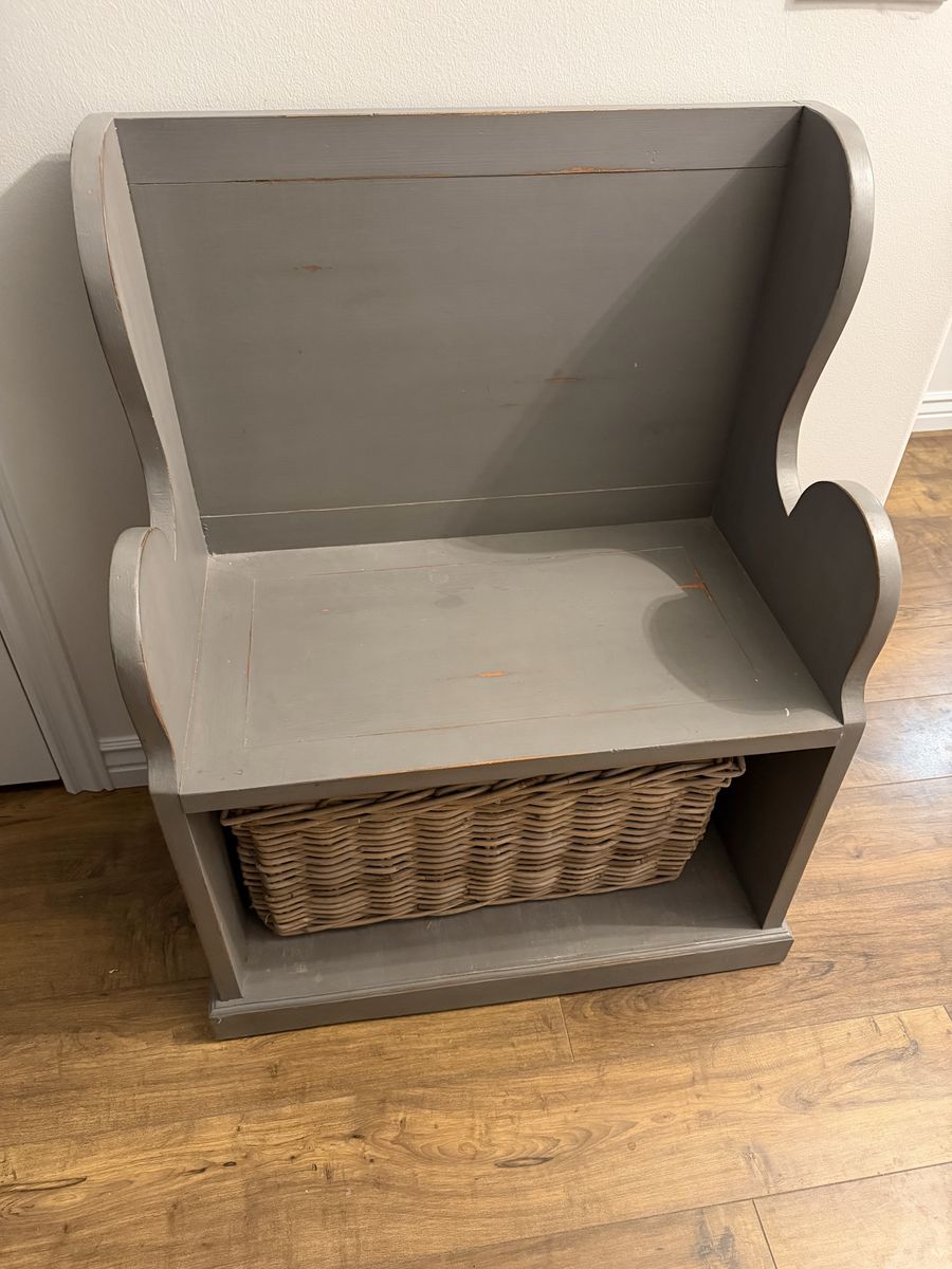 Wood Storage Bench