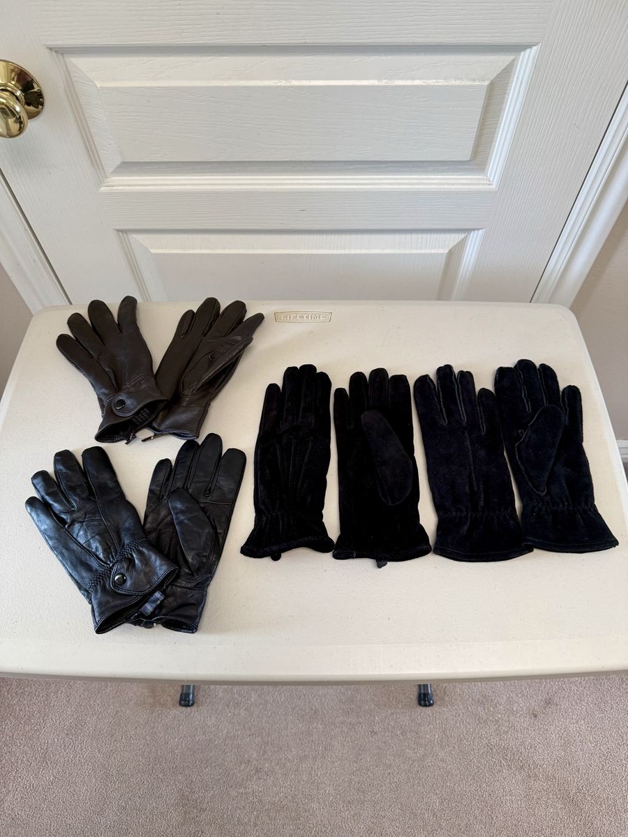 *New* 4 Pair Women’s Large Leather Gloves Bundle/Lot