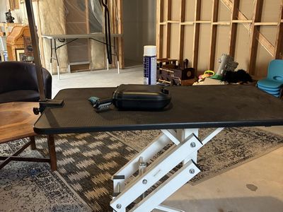 Hydraulic Pet Grooming Table with Adjustable Arm and Noose