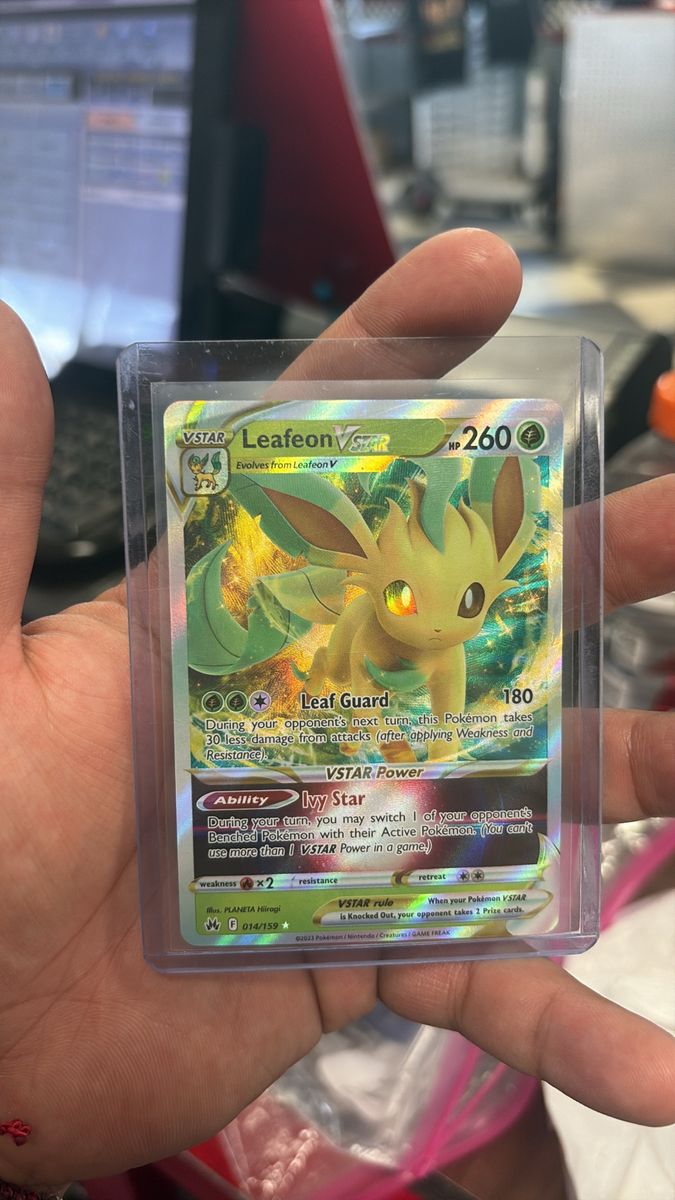 Pokemon Leafeon VSTAR 014/159 Full Art Ultra Rare Trading Card