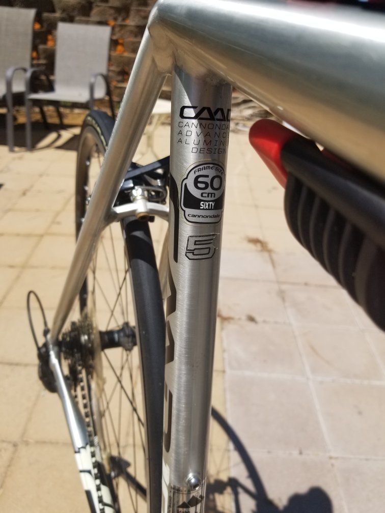 Cannondale CAAD10 aluminum road bicycle.