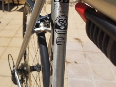 Cannondale CAAD10 aluminum road bicycle.