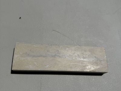 Sample Marble Tile, Light Grey/White Veining, Polished Finish - 4x12 Inch