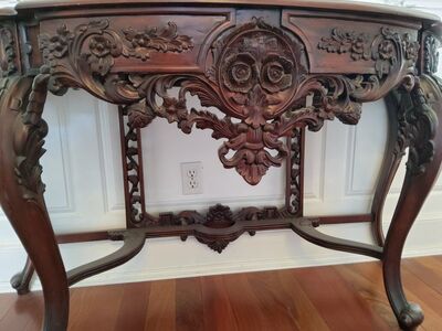 table and mirror set