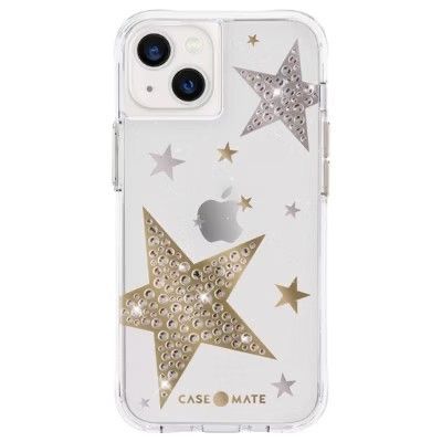 Case-Mate Twinkle Stars iPhone 13/14 Pro Max Case - Clear with Gold & Silver Stars