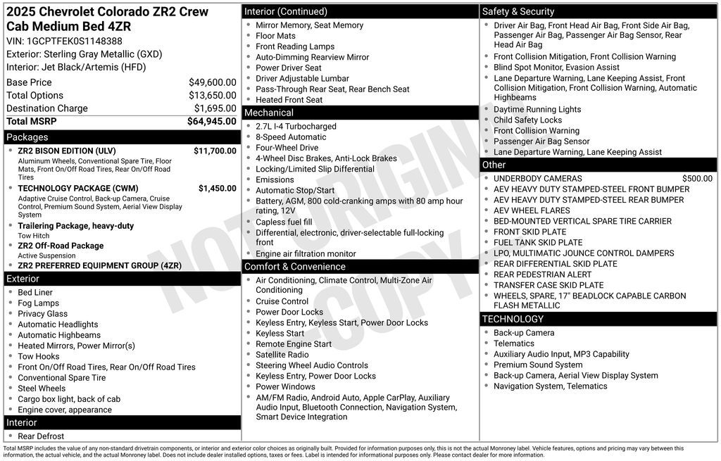 2025 Chevrolet Colorado ZR2