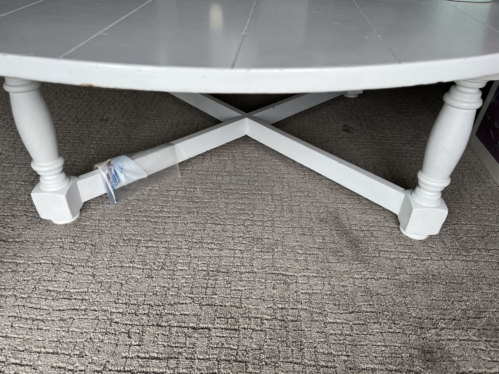 **WHITE COFFEE TABLE**