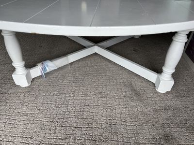 **WHITE COFFEE TABLE**