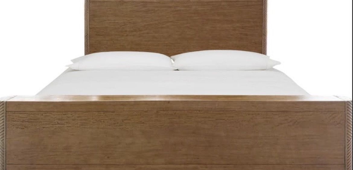King Bed Frame from Modus Furniture, Solid Wood with Headboard, Brand New Still in Box
