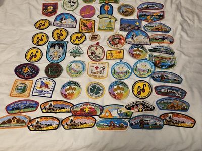 Large Lot Vintage Boy Scout & Girl Scout Patches - Over 50 Various Councils & Events