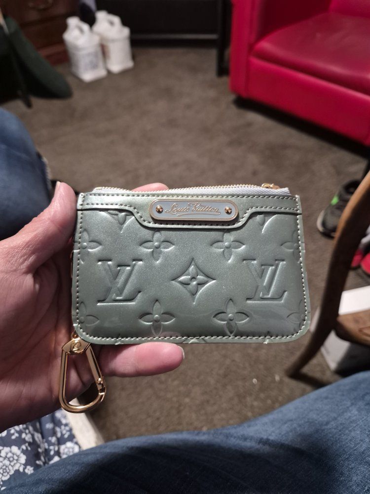 Louis Vuitton Inspired Monogram Vernis Coin Purse Card Holder Green