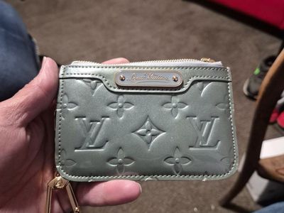 Louis Vuitton Inspired Monogram Vernis Coin Purse Card Holder Green