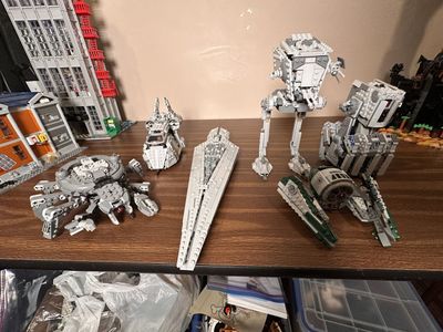 LEGO Star Wars Ships & Vehicles Lot - AT-ST, Star Destroyer & More