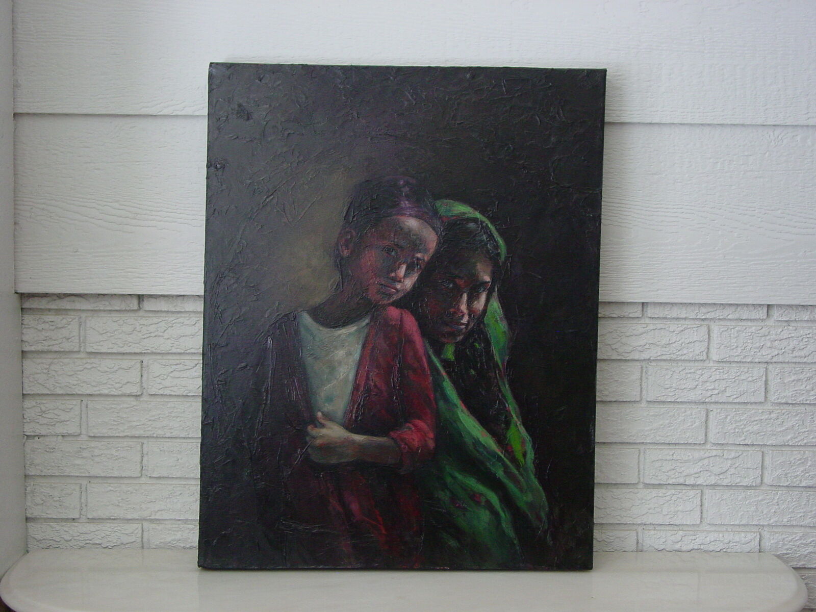 "Hope and Her Sister" and 7 Other Original Oils by Famed Utah Artist Donna Corno!!!