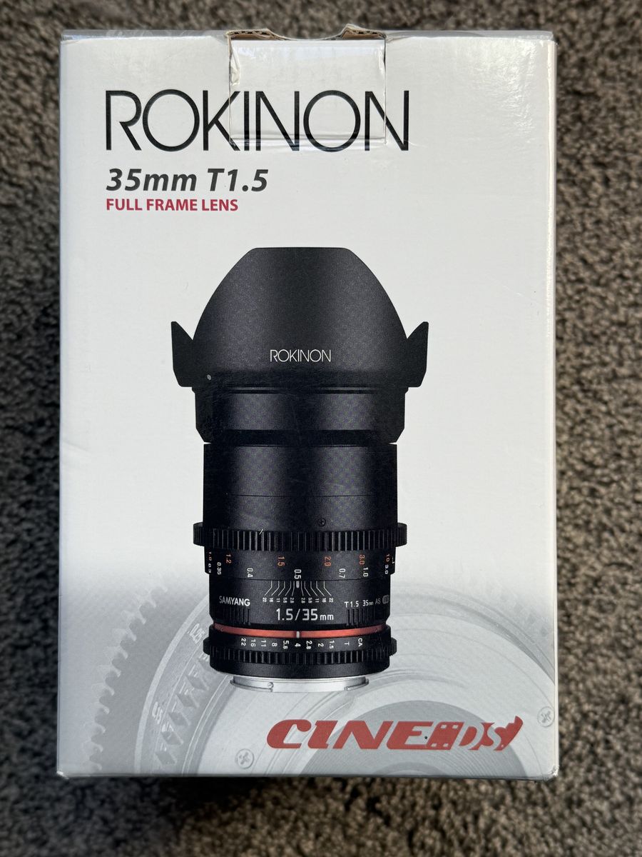 Rokinon 35mm T1.5 MFT lens
