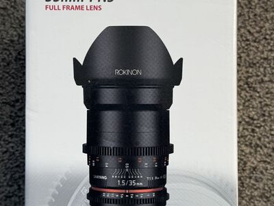 Rokinon 35mm T1.5 MFT lens