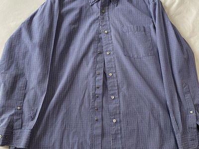 5.11 Tactical 2X Men’s Oxford Dress Shirt LS (navy blue plaid)
