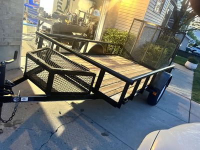 Carry-On 5.5x10 Utility Trailer w/ Rear Gate – Clean & Ready to Work