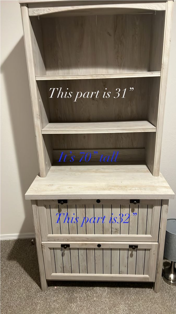 Book shelf.     And matching book shelf / filing cabinet