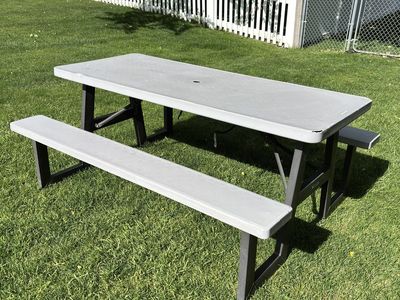 Lifetime Folding Picnic Table with Benches