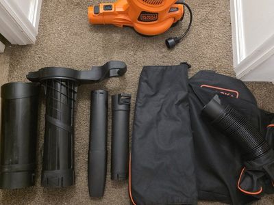 New Black+Decker 12 Amp 250 MPH 400 CFM Corded Electric 3-In-1 Leaf Blower, Vacuum & Mulcher