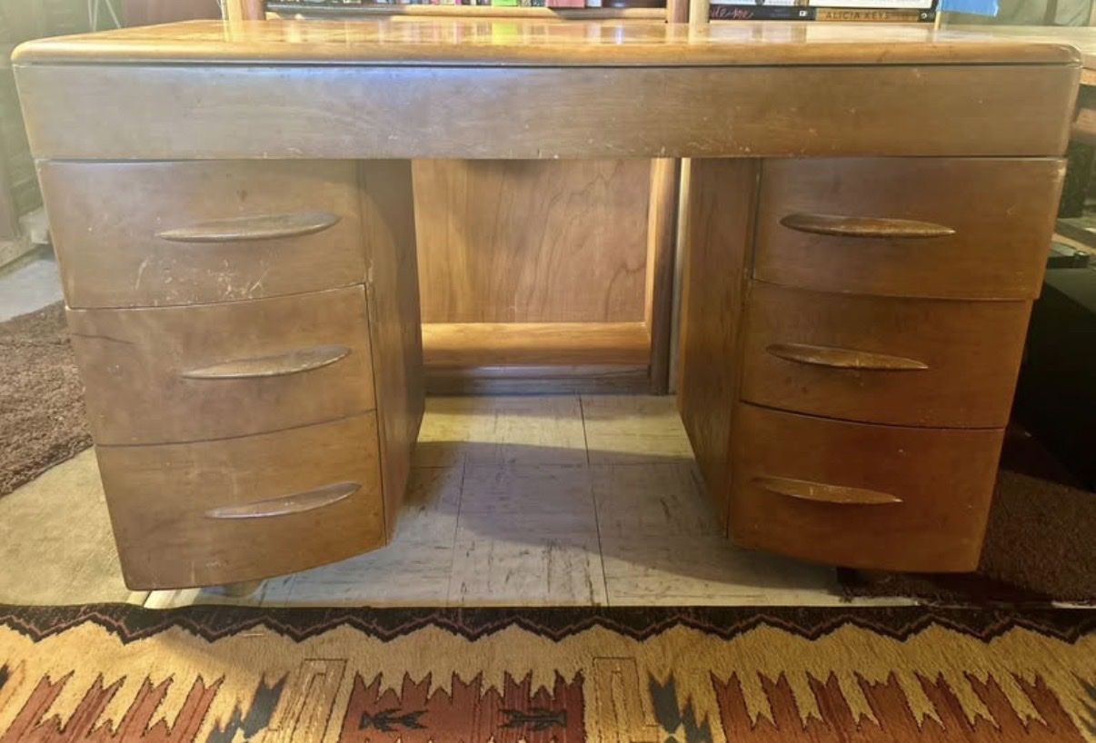 Heywood-Wakefield desk and chairs